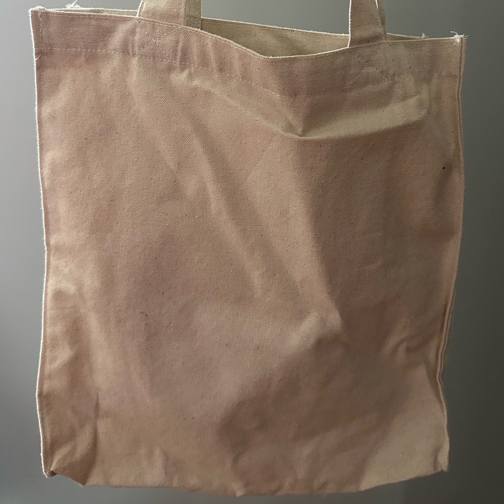 Chrysanthemums Canvas Tote Bag - Cream - Picture 4 of 4